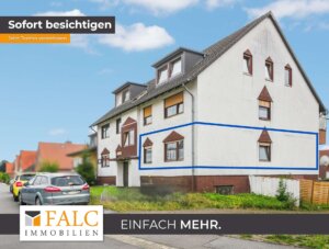 Asel: Schöne 3-Zimmer-ETW, EG rechts, mit Balkon in kleinem Mehrfamilienhaus